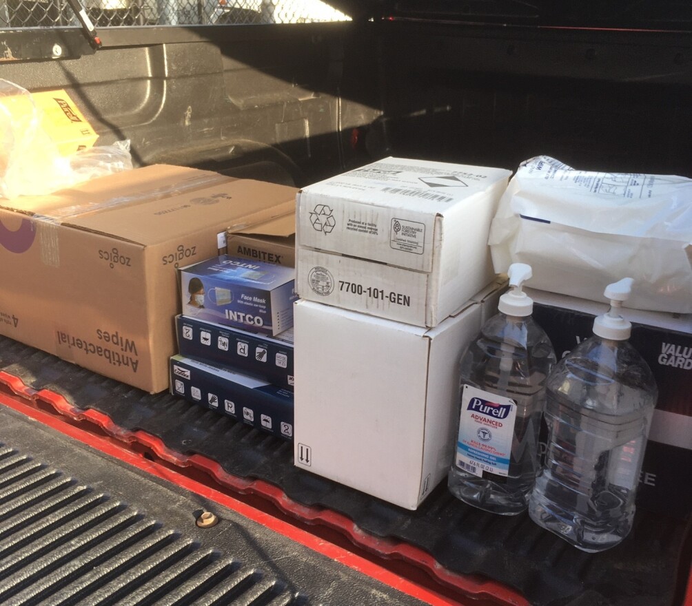 Supplies from Cincinnati Museum Center were dropped off at area hospitals Wednesday, March 25.